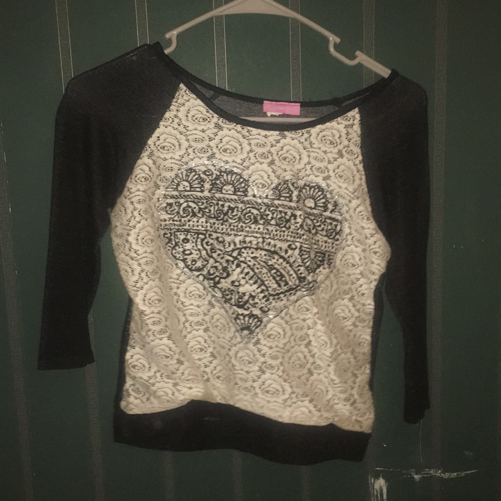 Girls heart sweater